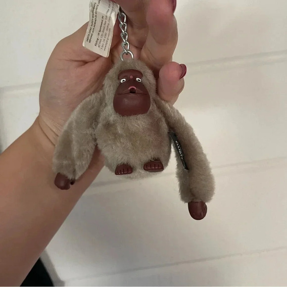 EUC Kipling Lovebug Travel Small Backpack Polyamide Milky Gray Color - Picture 10 of 11